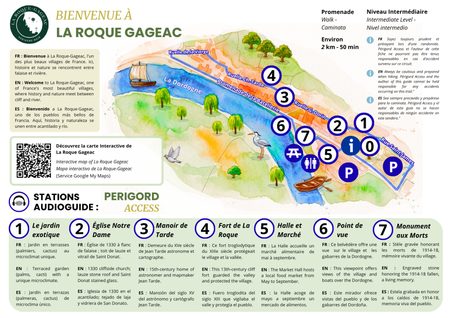 plan de La Roque Gageac
