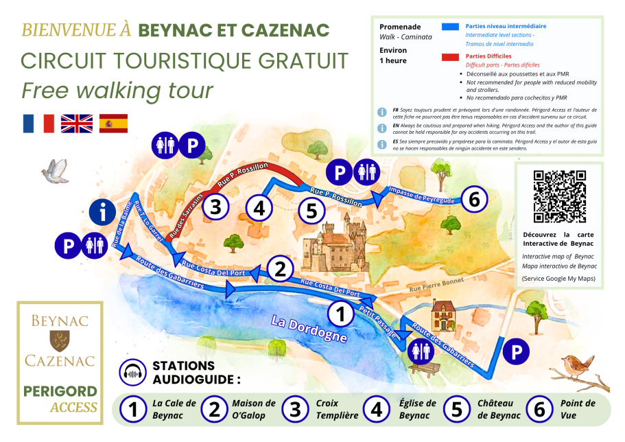 plan de visite de Beynac