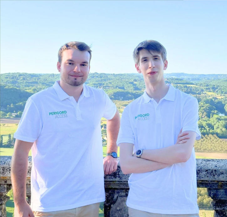Mathéo Gratte et François Rouillé, 2 jeunes Sarladais créateurs de Périgord Access